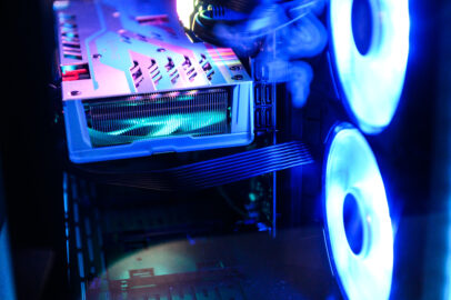 A colorful inside shot of a PC computer.